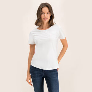 Tommy Jeans dámské bílé tričko - XL (YBR)